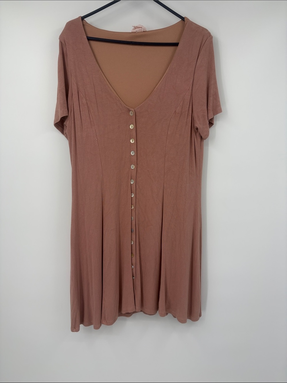 Showpo Mauve Button Up Midi Dress Size 14